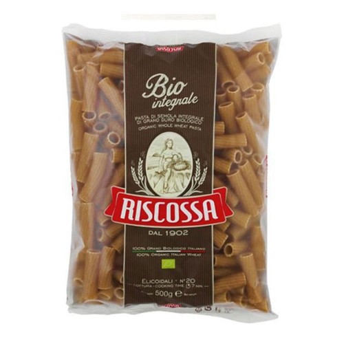 Riscossa - Ζυμαρικά ολικής άλεσης N°020 Elicoidali Bio 500gr, 2000τμχ (παλέτα)