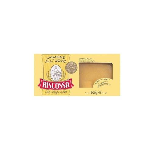 Riscossa - Λαζάνια αυγών σπεσιαλιτέ 500gr, 1152 τμχ (παλέτα)