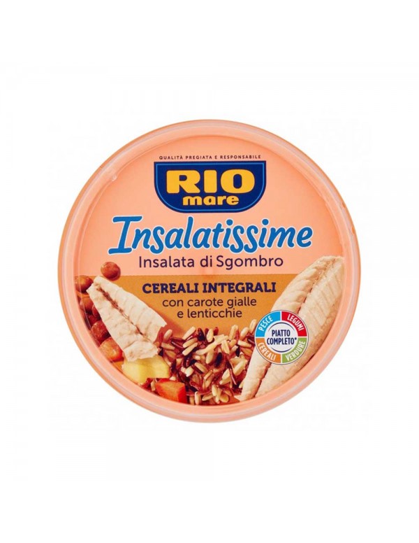 Rio Mare - "Insalatissime" 220gr Δημητριακά ολικής αλέσεως και σκουμπρί, 1120τμχ (παλέτα)