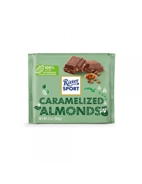 Ritter Sport - 100 γρ Καραμελωμένα Αμύγδαλα, 4800 τμχ (παλέτα)