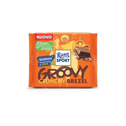 Ritter Sport - 100 γρ Crunchy Brezel, 4400 τμχ (παλέτα)