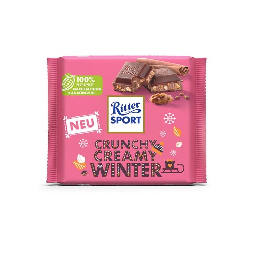 Ritter Sport - 100gr Crunchy Creamy Winter, 4800τμχ (παλέτα)