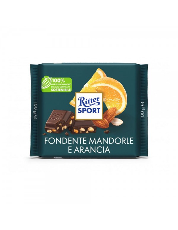 Ritter Sport - 100gr Σκούρο Αμύγδαλο και Πορτοκαλί, 4800τμχ (παλέτα)