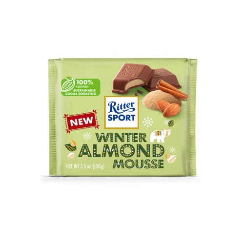 Ritter Sport - 100gr Μους Χειμερινού Αμυγδάλου, 4400τμχ (παλέτα)