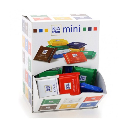 Ritter Sport - Display Mini Tablet Assorted 72pcs x16,67gr, 180pcs (παλέτα)