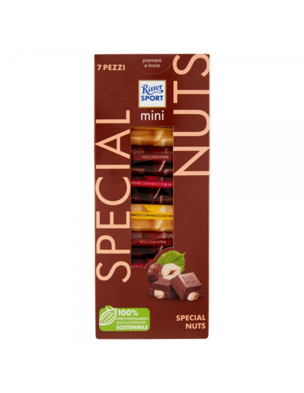 Ritter Sport - Mini Tower 116gr Ειδικοί Ξηροί Καρποί Ποικιλία, 1440τμχ (παλέτα)