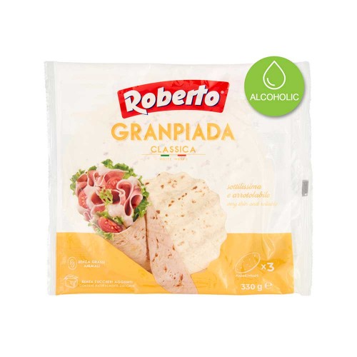 Roberto - Granpiada Classic 330γρ (3 Piadinas), 960 τεμάχια (παλέτα)