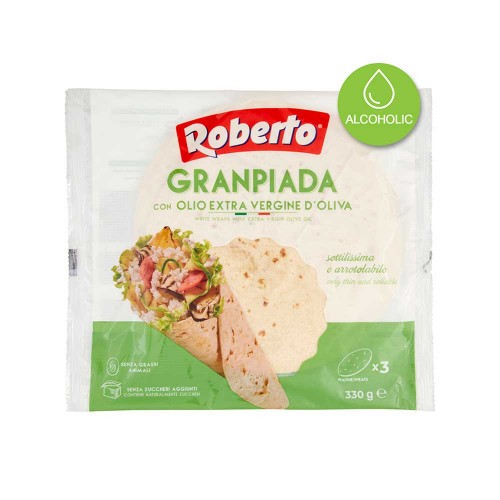 Roberto - Λάδι Granpiada EVO 330gr (3 Piadinas), 960 τεμάχια (παλέτα)