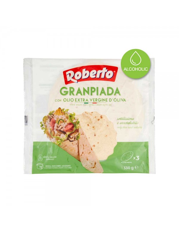 Roberto - Λάδι Granpiada EVO 330gr (3 Piadinas), 960 τεμάχια (παλέτα)