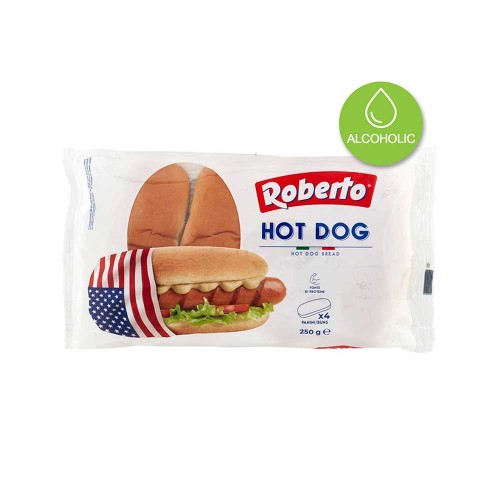 Roberto - Panini Hot Dog 250γρ (4 ψωμάκια), 600 τεμάχια (παλέτα)