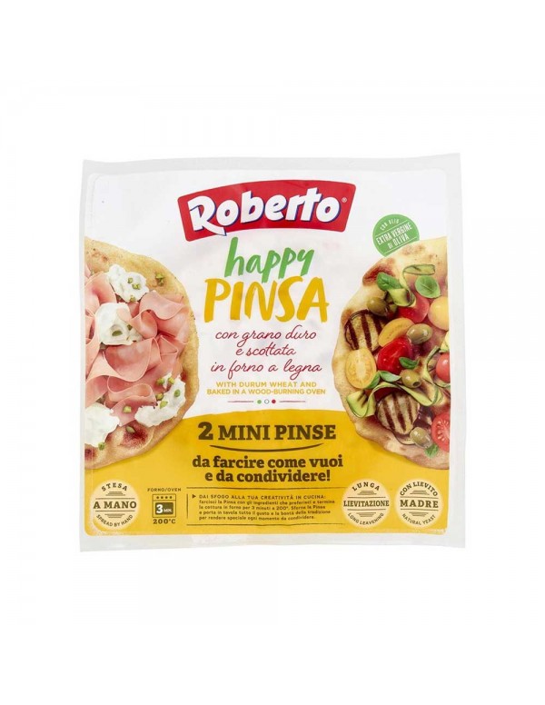 Roberto - Pinsa Happy 230gr (2 Pinse), 960pcs (παλέτα)