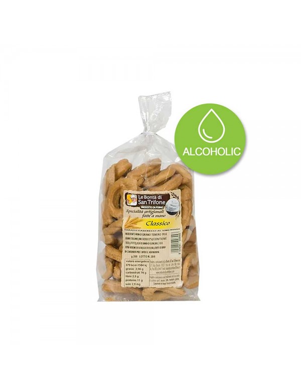 San Trifone - Taralli Caserecci 300gr Κόκκινο κρασί, 768τμχ (παλέτα)