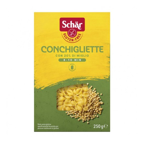  Schär - Ζυμαρικά 250gr Conchigliette, 600τμχ (παλέτα)
