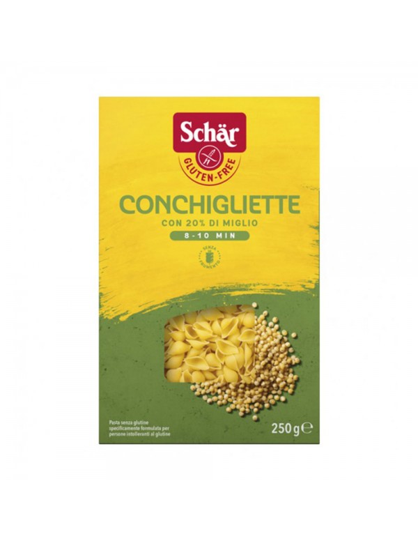  Schär - Ζυμαρικά 250gr Conchigliette, 600τμχ (παλέτα)