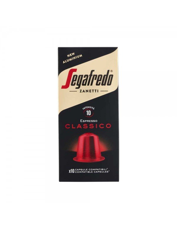 Segafredo - Espresso 51gr Classico 10 Nespresso Comp. Καπάκια, 3200 τμχ (παλέτα)