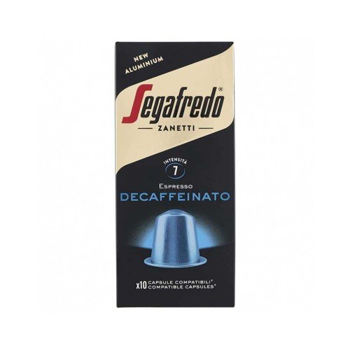Segafredo - Espresso 51gr Decaffeinato 10 Nespresso Comp. Καπάκια, 3200 τμχ (παλέτα)