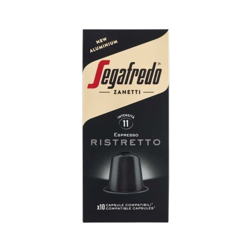 Segafredo - Espresso 51gr Ristretto 10 Nespresso Comp. Καπάκια, 3200 τμχ (παλέτα)
