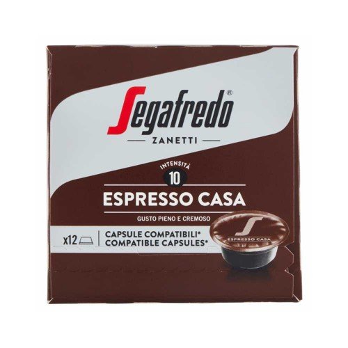 Segafredo - Espresso 75gr Casa 12 Caps. Comp. A Modo Mio, 1728 τμχ (παλέτα)