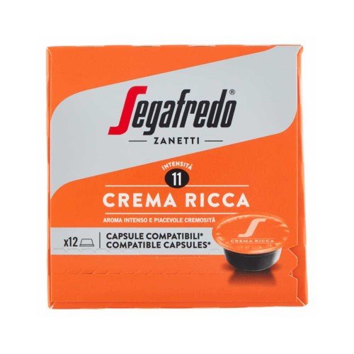 Segafredo - Espresso 75gr Crema Ricca 12 Comp. Καπέλα. A Modo Mio, 1728 τμχ (παλέτα)