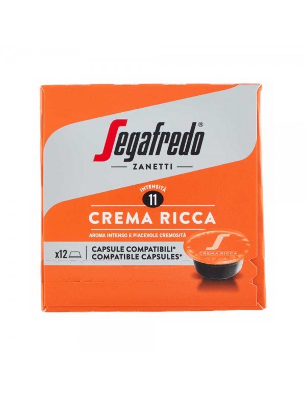 Segafredo - Espresso 75gr Crema Ricca 12 Comp. Καπέλα. A Modo Mio, 1728 τμχ (παλέτα)