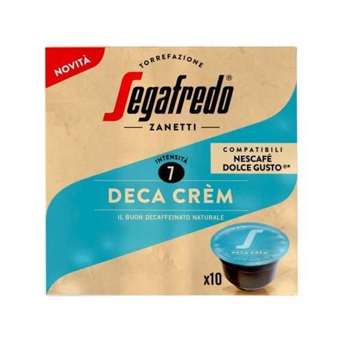 Segafredo - Espresso 75gr Deca Crèm 10 Comp. Καπέλα. Dolce Gusto, 1014 τμχ (παλέτα)