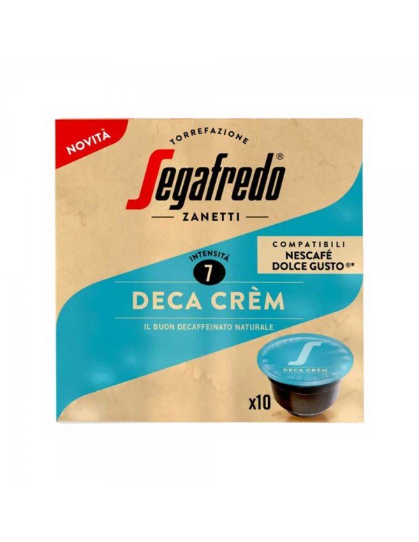 Segafredo - Espresso 75gr Deca Crèm 10 Comp. Καπέλα. Dolce Gusto, 1014 τμχ (παλέτα)