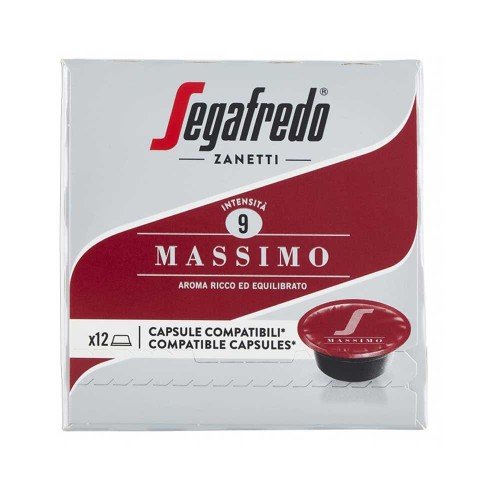 Segafredo - Espresso 75gr Massimo 12 Caps. Comp. A Modo Mio, 1728 τμχ (παλέτα)