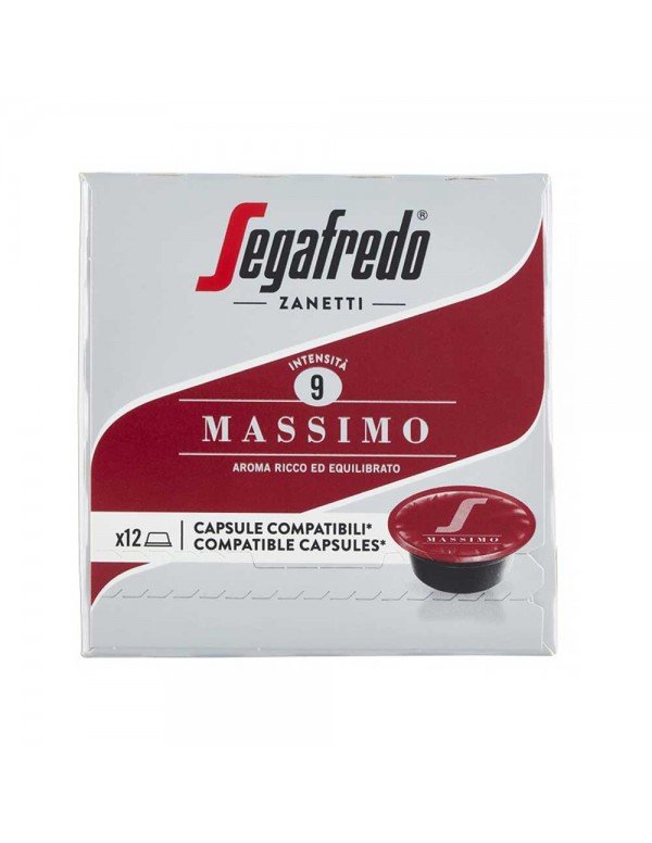 Segafredo - Espresso 75gr Massimo 12 Caps. Comp. A Modo Mio, 1728 τμχ (παλέτα)