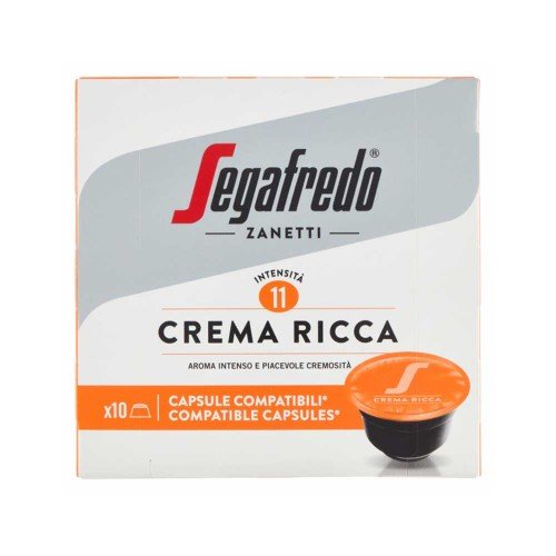 Segafredo - Espresso 75gr Πλούσια Κρέμα 10 Κάψουλες. Dolce Gusto, 1728 τεμάχια (παλέτα)
