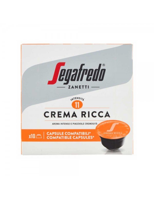 Segafredo - Espresso 75gr Πλούσια Κρέμα 10 Κάψουλες. Dolce Gusto, 1728 τεμάχια (παλέτα)