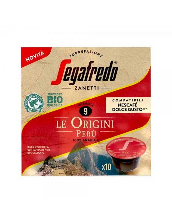 Segafredo - Εσπρέσο 75γρ "The Origins Peru" 10 Κάψουλες Dolce Gusto, 1014 τεμάχια (παλέτα)