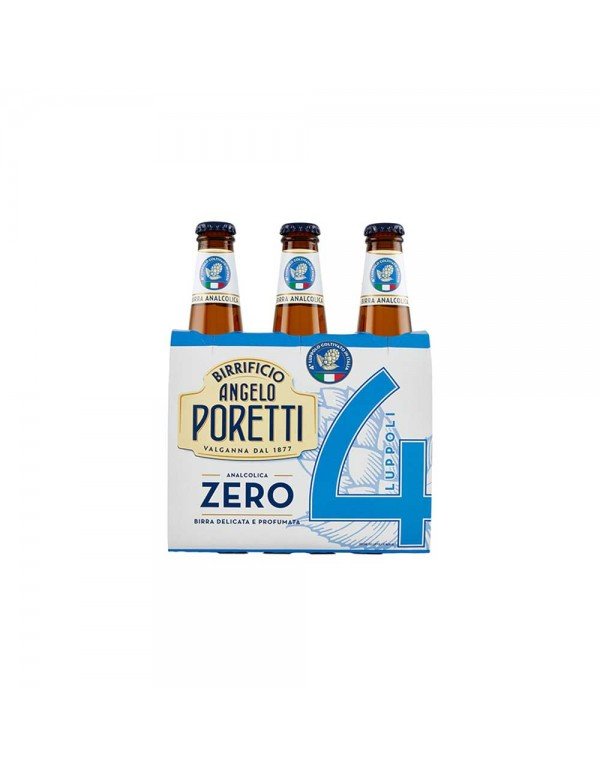 Poretti - 4 μπύρα Luppoli 3x33cl Zero, 528 τμχ (παλέτα)