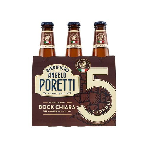 Poretti - 5 μπύρα Luppoli 3x33cl, 726 τμχ (παλέτα)