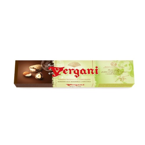Vergani - Μαλακή Μαύρη Σοκολάτα με Επικάλυψη Μαντολάτο 150γρ, 1536 τεμάχια (παλέτα)