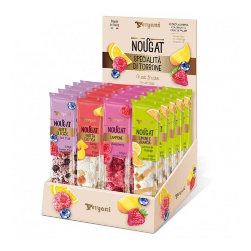 Vergani - Nougat Specialties Expo 100γρ Φρούτα, 3840τμχ (παλέτα)
