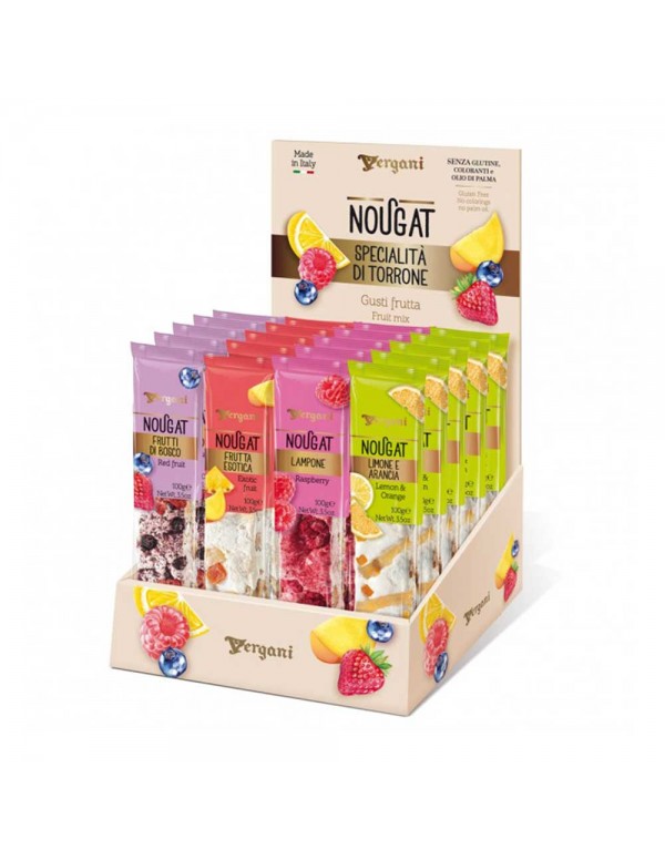 Vergani - Nougat Specialties Expo 100γρ Φρούτα, 3840τμχ (παλέτα)
