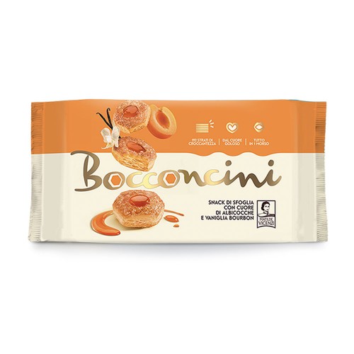 Vicenzi - Bocconcini 90gr Βερίκοκο και Βανίλια, 1700τμχ (παλέτα)