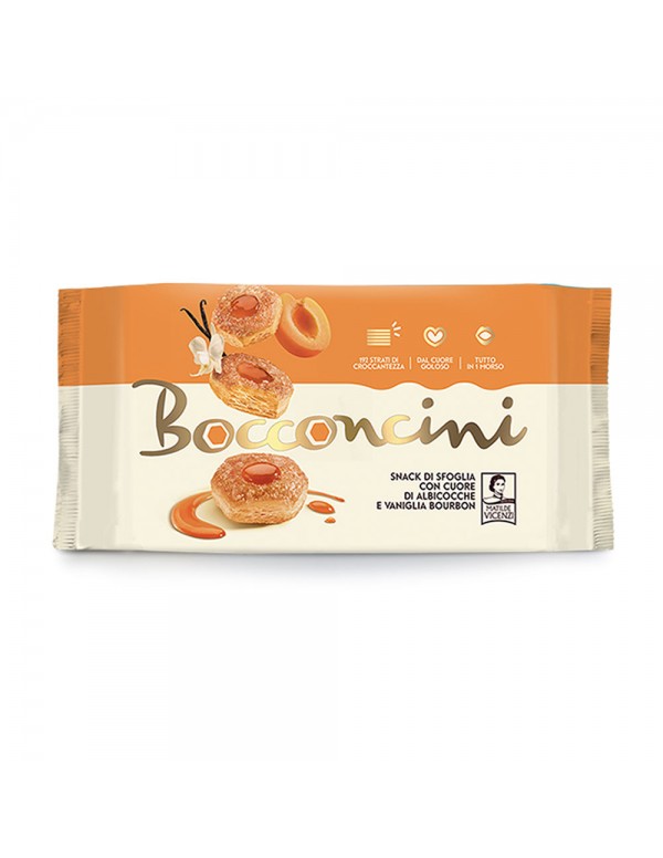 Vicenzi - Bocconcini 90gr Βερίκοκο και Βανίλια, 1700τμχ (παλέτα)