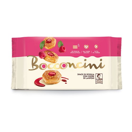 Vicenzi - Bocconcini 90gr Heart of Raspberry, 1700τμχ (παλέτα)