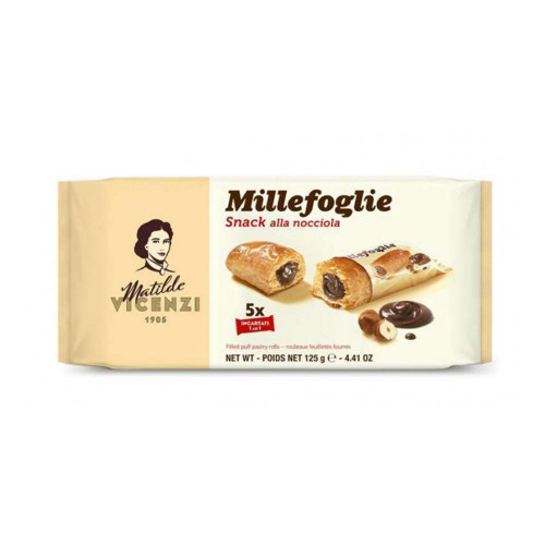 Vicenzi - Millefoglie D'Italia 125γρ Κρέμα Φουντούκι, 1216τμχ (παλέτα)