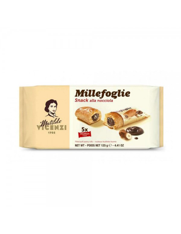 Vicenzi - Millefoglie D'Italia 125γρ Κρέμα Φουντούκι, 1216τμχ (παλέτα)