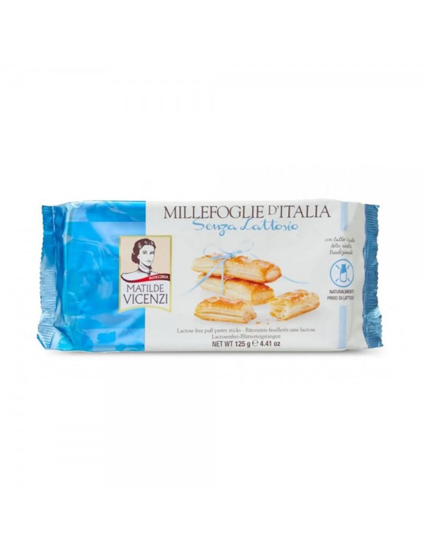 Vicenzi - Millefoglie D'Italia 125gr Χωρίς λακτόζη, 1216τμχ (παλέτα)