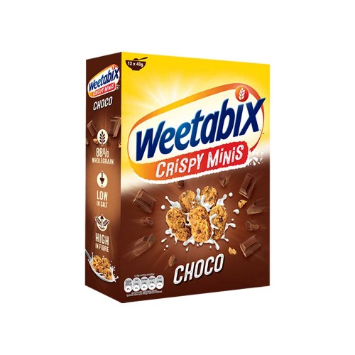 Weetabix - Minis Choco Δημητριακά 500gr, 216τμχ (παλέτα)