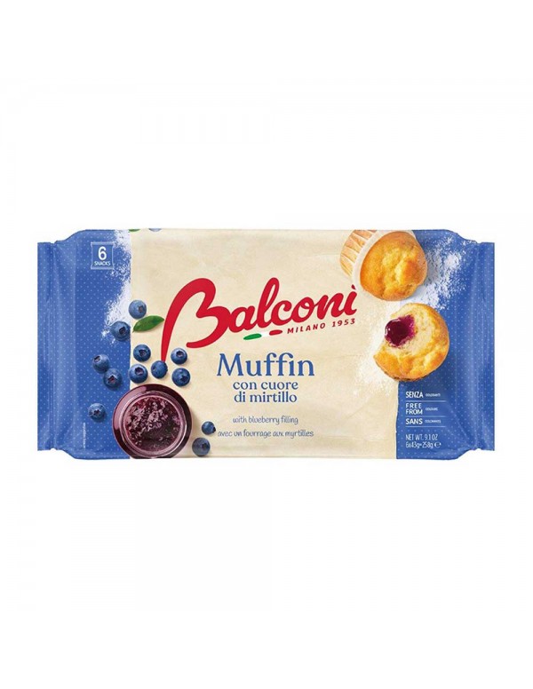 Balconi - Μάφινς 6 τεμάχια x40γρ Μύρτιλλα, 576 τεμάχια (παλέτα)