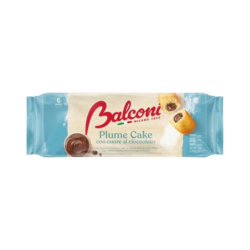 Balconi - Plume Cake 6pz x38gr Cioccolato, 768τμχ (παλέτα)