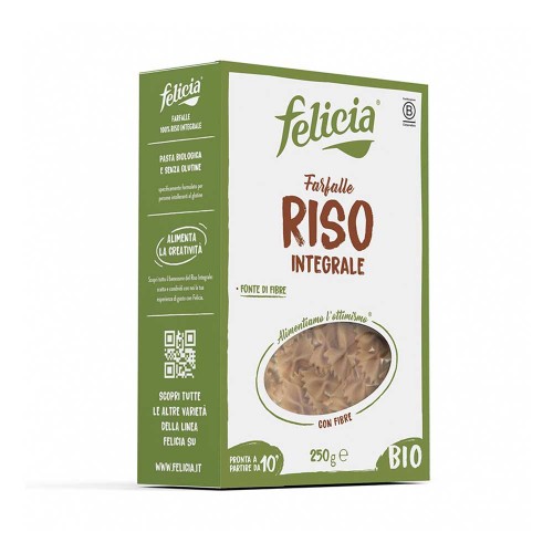 Felicia - Ζυμαρικά Bio Fusilli 340γρ Ρύζι Ολικής Άλεσης, 756 τεμάχια (παλέτα)