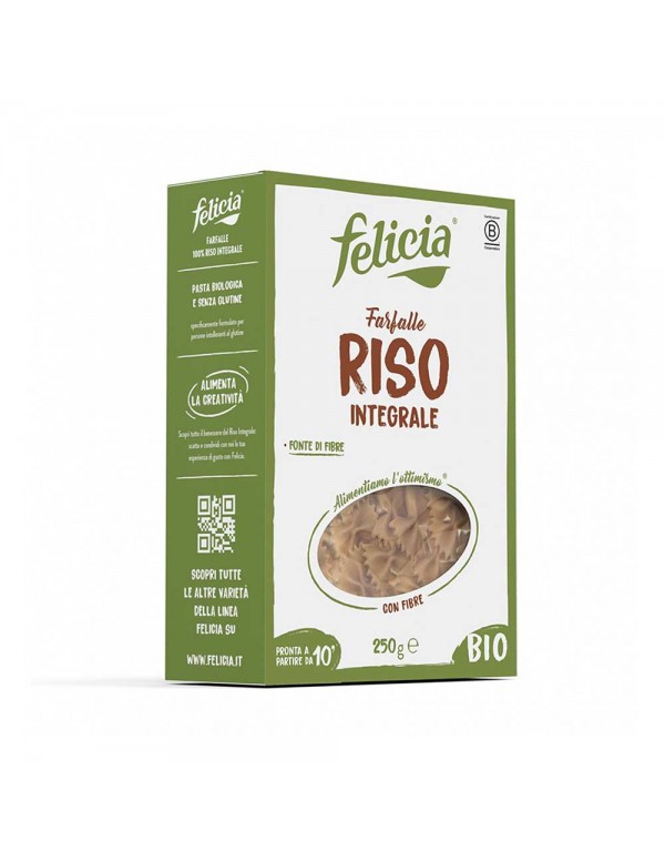 Felicia - Ζυμαρικά Bio Fusilli 340γρ Ρύζι Ολικής Άλεσης, 756 τεμάχια (παλέτα)