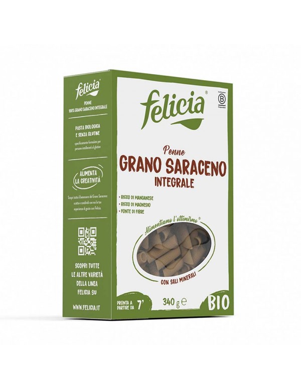 Felicia - Ζυμαρικά Bio Penne 340γρ Φαγόπυρο, 756 τεμάχια (παλέτα)