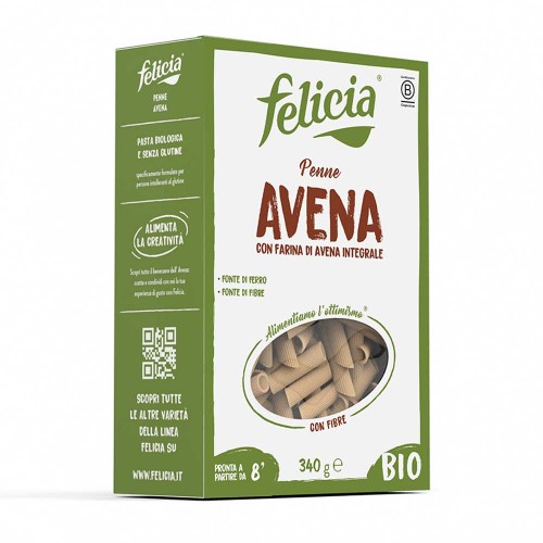Felicia - Ζυμαρικά Bio Penne 340γρ Βρώμη, 756 τεμάχια (παλέτα)