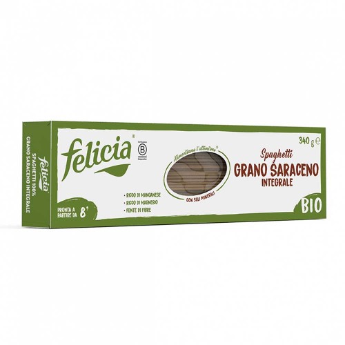 Felicia - Ζυμαρικά Βιολογικά Σπαγγέτι 340γρ Φαγόπυρο, 1008 τεμάχια (παλέτα)